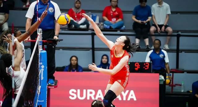 其中与美国, 女排的最后